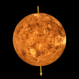 Venus Spin Axis Illustration